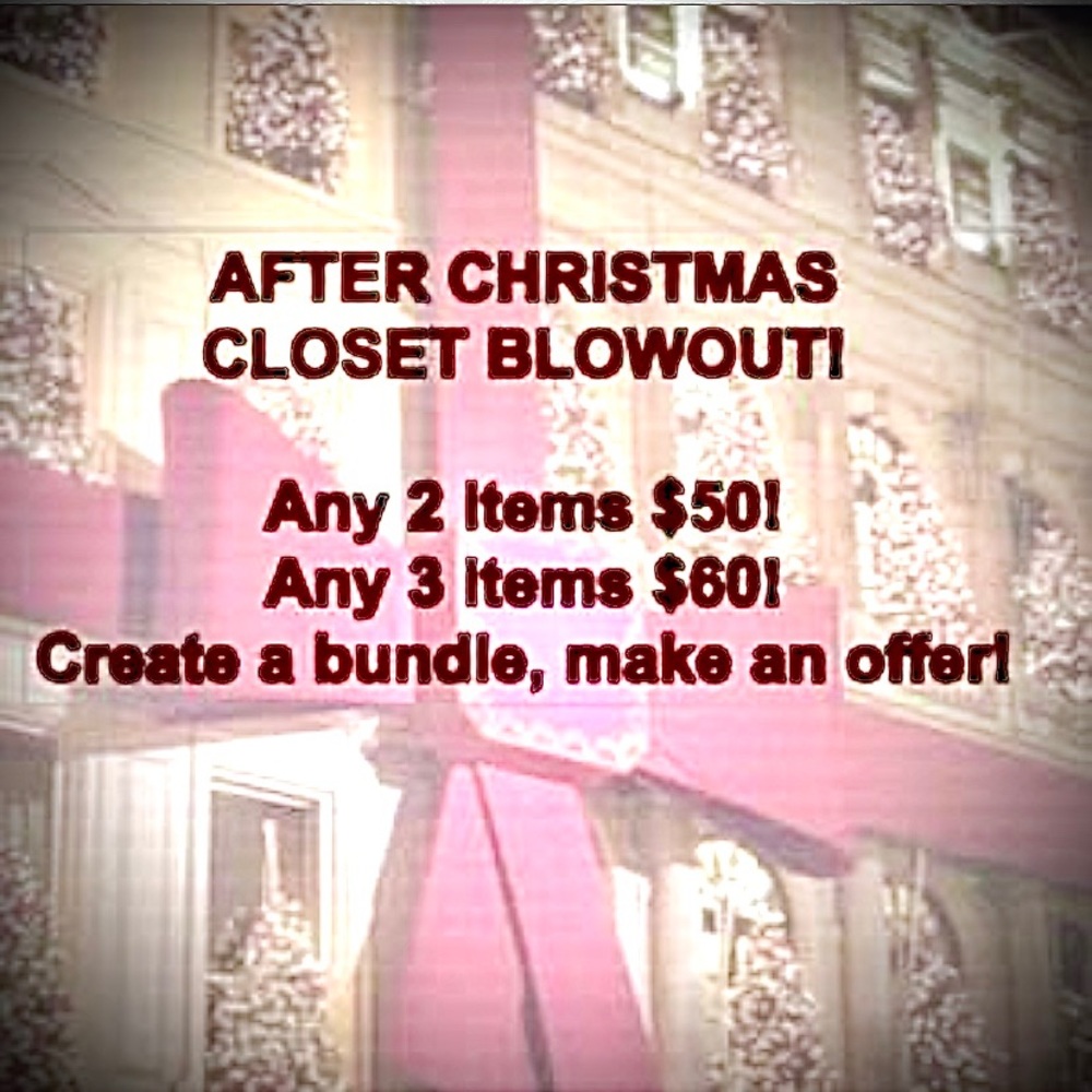 Closet supersale!  Bundle and save!